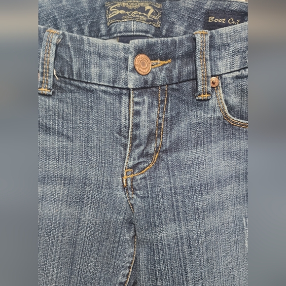 7 For All Man Kind Low Rise Bootcut Size 28 - Picture 3 of 10